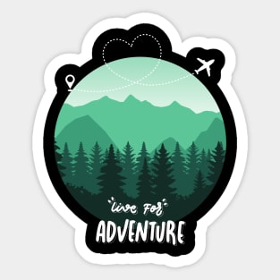 Adventure is worthwhile Explore the world travel lover summer holidays vacation Sticker